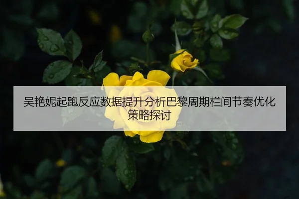 吴艳妮起跑反应数据提升分析巴黎周期栏间节奏优化策略探讨